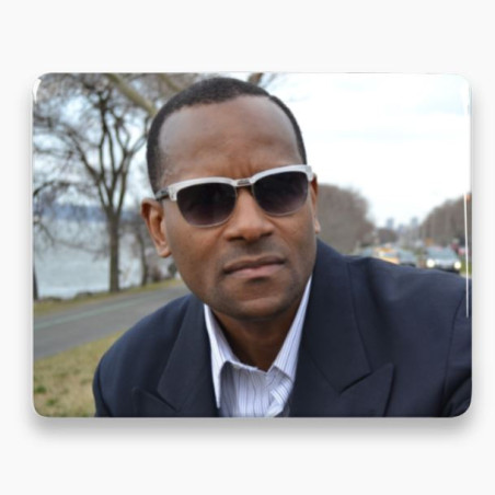 Photo porcelaine rectangle horizontale - Médaillon photo couleur HOMME