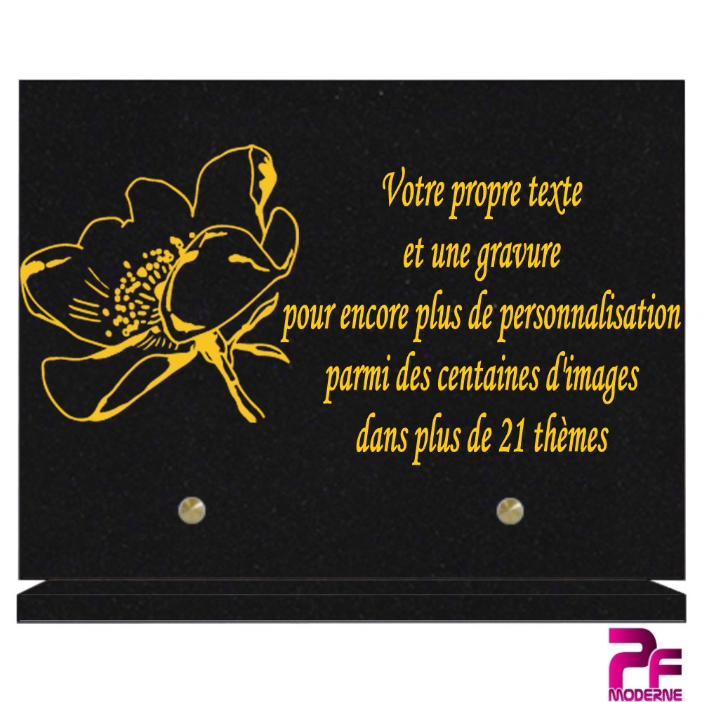 plaques funéraire granit personnalisable. PLAQUE FUNERAIRE CONTEMPORAINE
