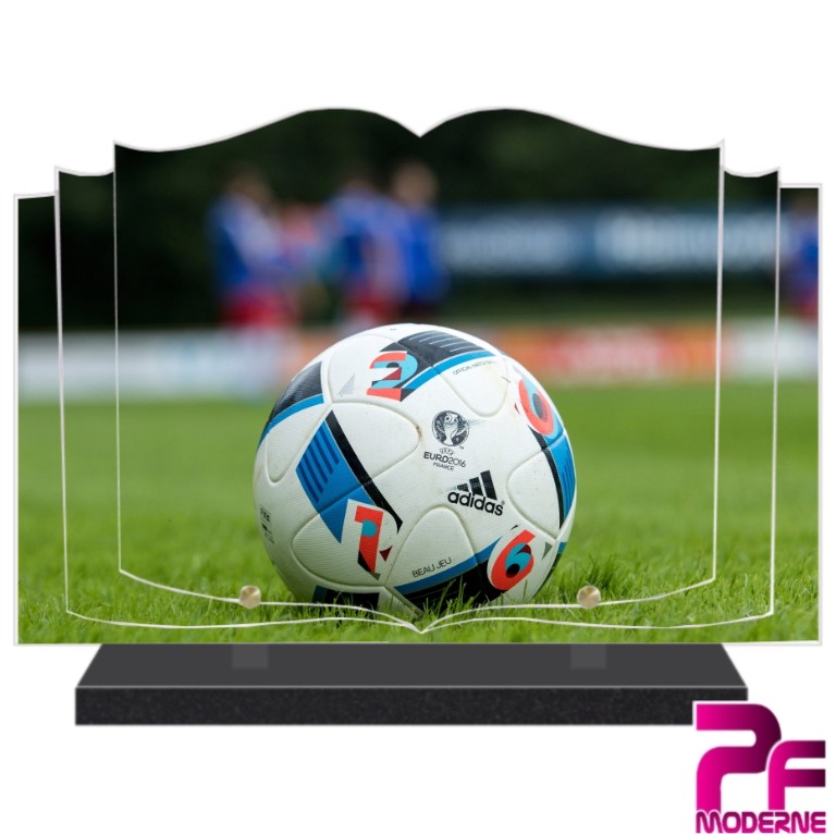 PLAQUE FUNERAIRE MODERNE FOOTBALL. PLAQUES FUNÉRAIRES CHASSE
